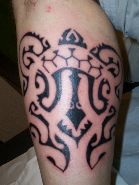 il s'est reveill�,un beau matin,avec une tortue sur le mollet, je serais lui, je ferais attention.la Polynesie,c'est pas si pres de Perpignan que �a....quoi que il y a le style...�a te va bi